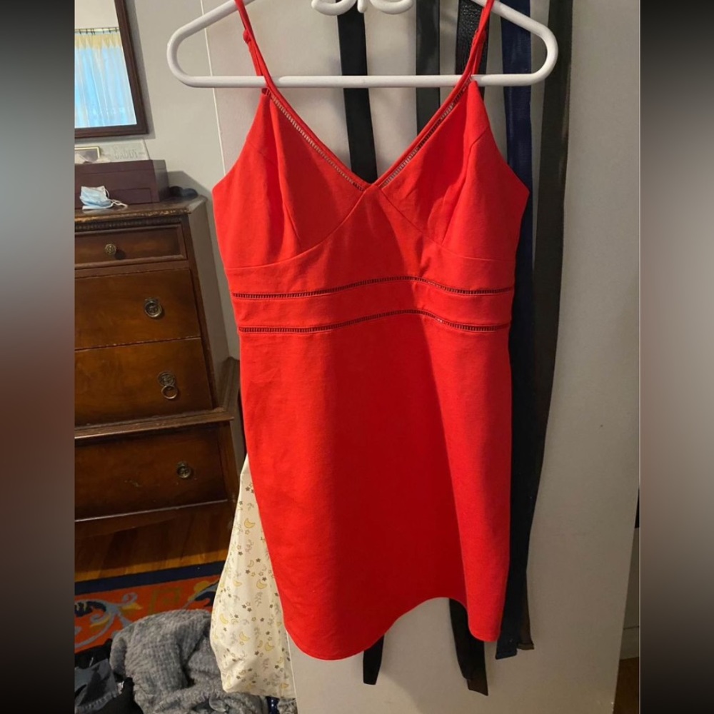 Red suzy shier dress